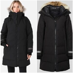 Women's Black Parka Coat